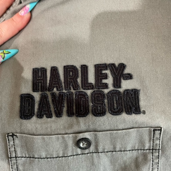 EUC vintage Harley Davidson button up top sz 3xl - Picture 3 of 5